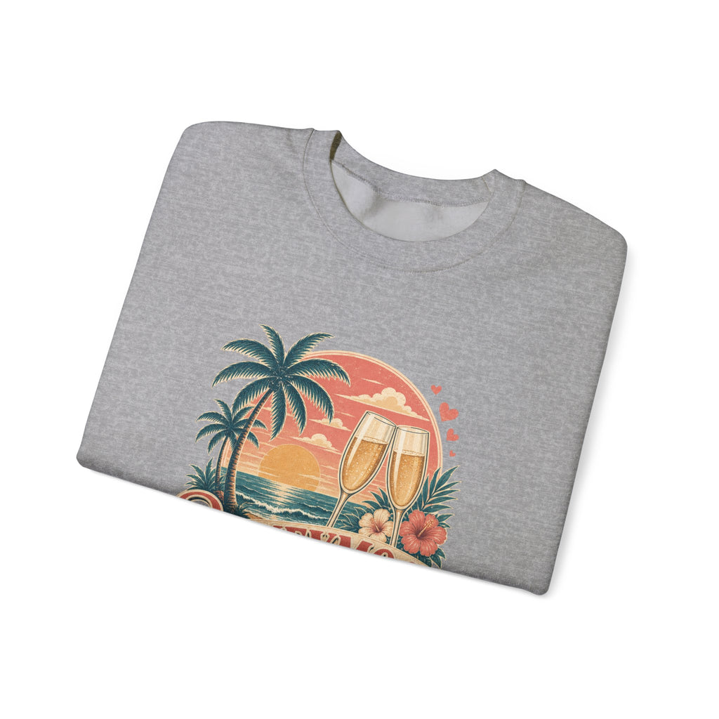 Honeymoon Mode Sweatshirt – Tropical Sunset Couples Crewneck