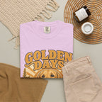 Golden Days Golden Retriever T-Shirt — "Good Dog • Good Life" Vintage Floral Tee