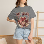 All Heart Vintage Floral Tee — "All Heart" Graphic T-Shirt