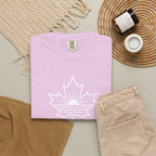 Lake Ontario T-Shirt — Retro Maple Leaf Sunset Graphic