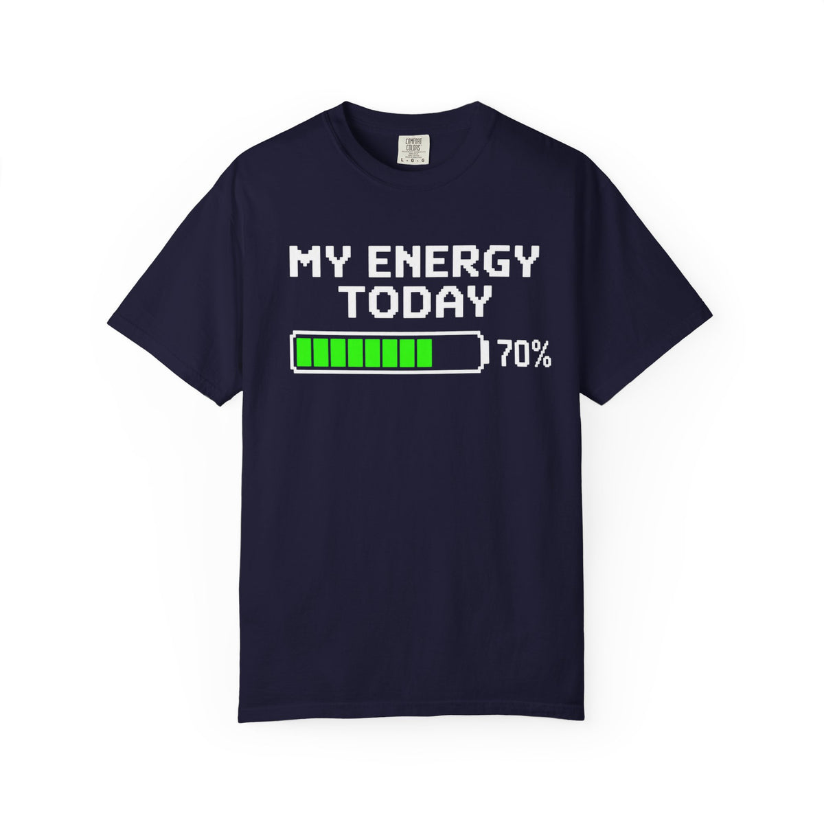 Loading Bar T-Shirt — Minimal Neon Green Progress Graphic Tee