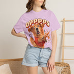 Oops Puppy T-Shirt — Cute Dog Spilling Coffee Graphic Tee
