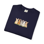 Bunny Row T‑Shirt — Cute Watercolor Rabbits Graphic Tee