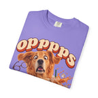 Oops Puppy T-Shirt — Cute Dog Spilling Coffee Graphic Tee