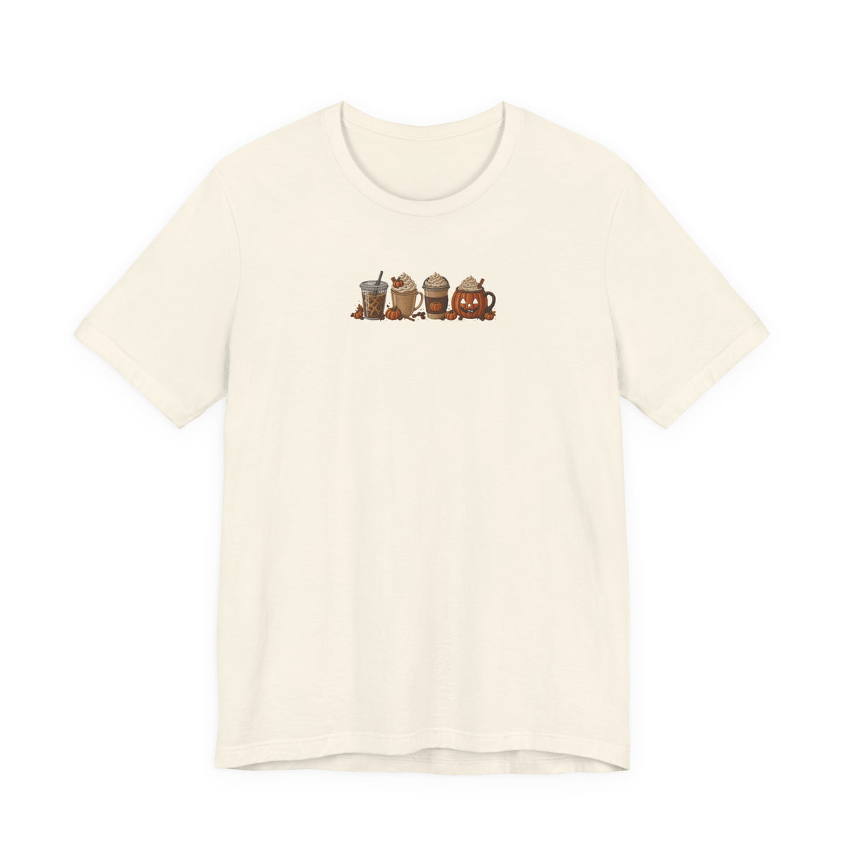 Coffee Crew Cute Graphic Tee — Espresso, Latte & Mocha Cartoon Shirt