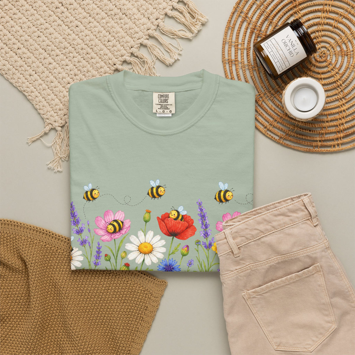 Wildflower Bee Garden T-Shirt