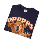 Oops Puppy T-Shirt — Cute Dog Spilling Coffee Graphic Tee