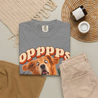 Oops Puppy T-Shirt — Cute Dog Spilling Coffee Graphic Tee