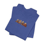 Coffee Crew Cute Graphic Tee — Espresso, Latte & Mocha Cartoon Shirt