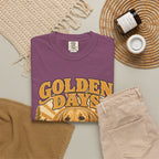 Golden Days Golden Retriever T-Shirt — "Good Dog • Good Life" Vintage Floral Tee