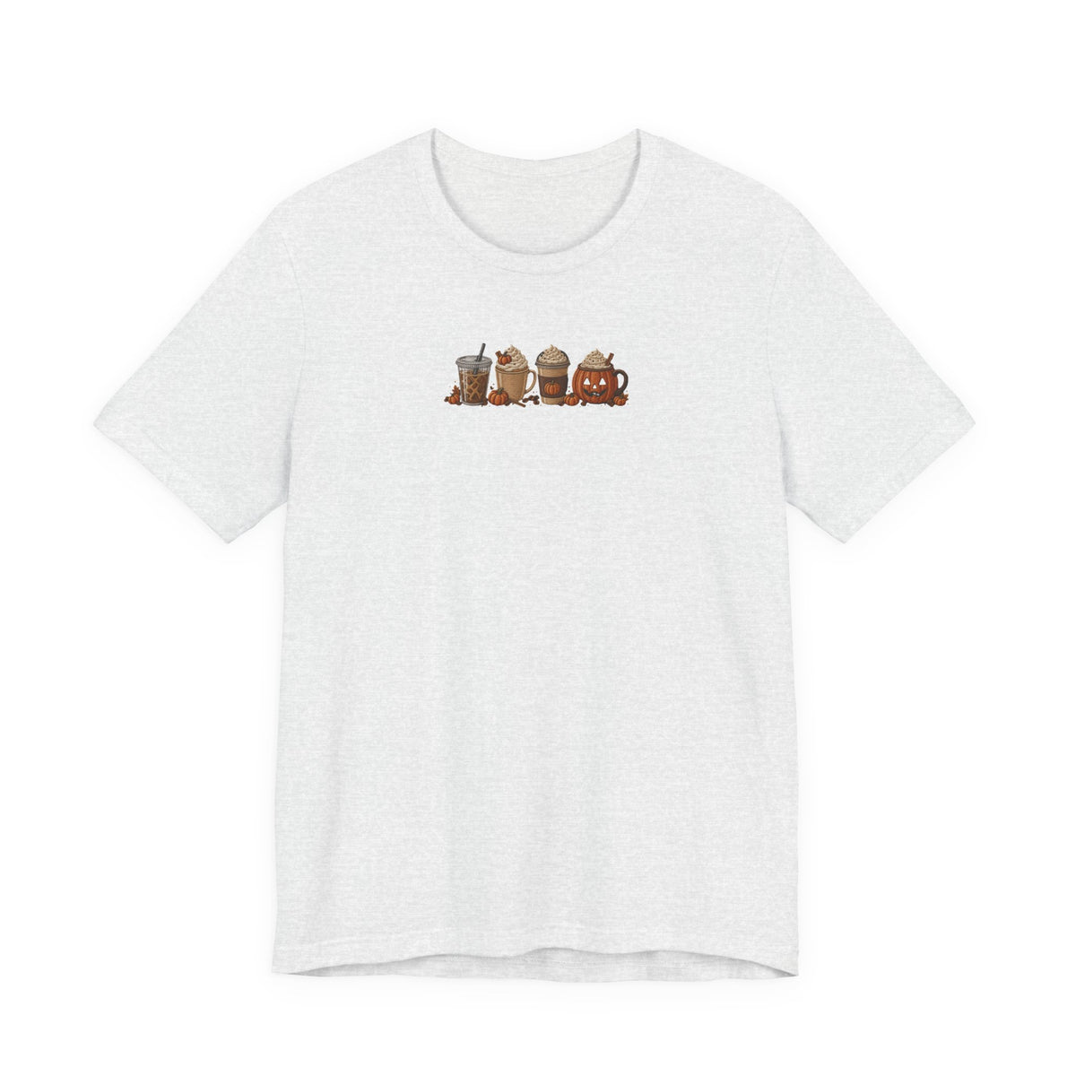 Coffee Crew Cute Graphic Tee — Espresso, Latte & Mocha Cartoon Shirt
