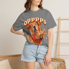 Oops Puppy T-Shirt — Cute Dog Spilling Coffee Graphic Tee