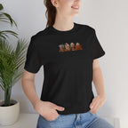 Coffee Crew Cute Graphic Tee — Espresso, Latte & Mocha Cartoon Shirt