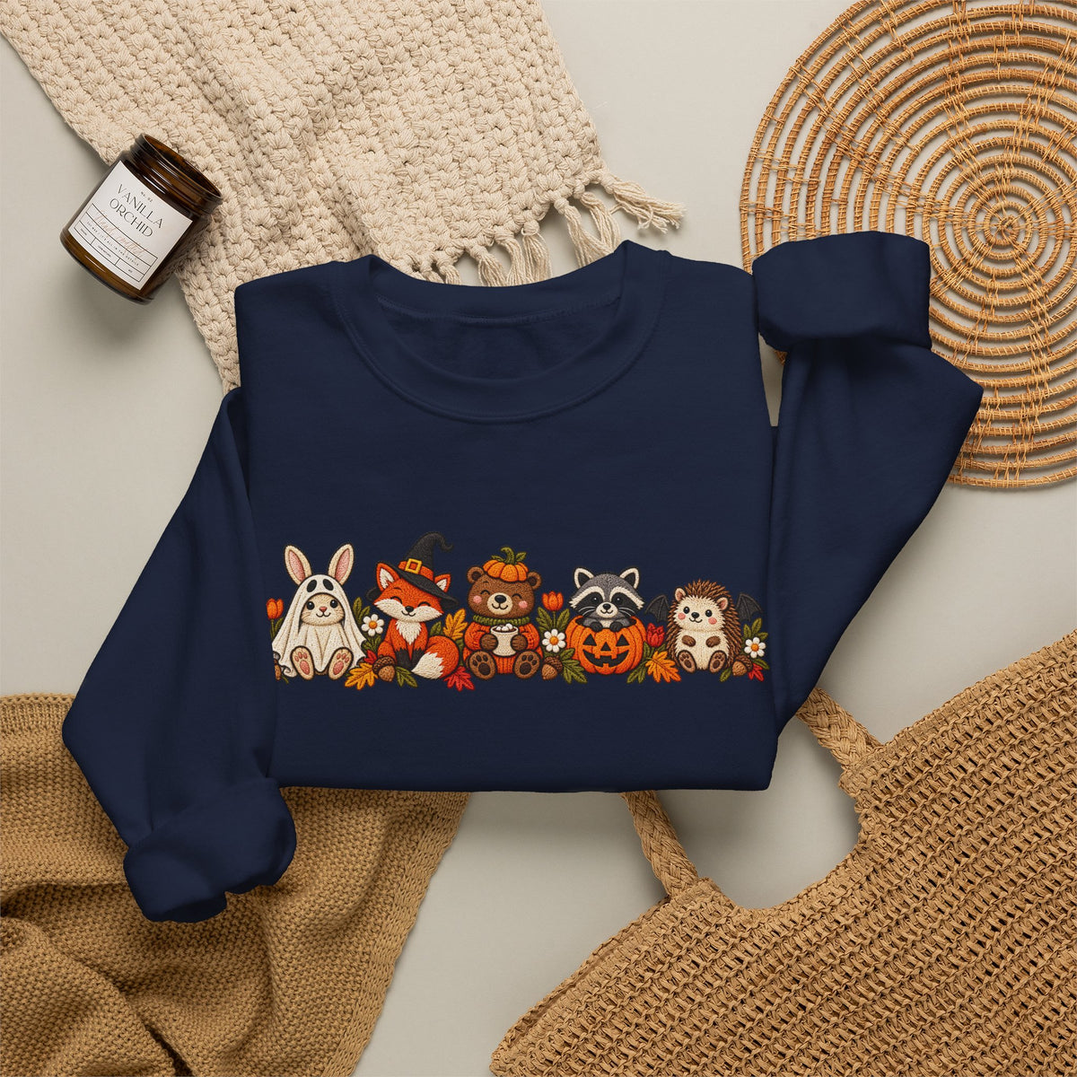 Cute Fall Animals Crewneck Sweatshirt