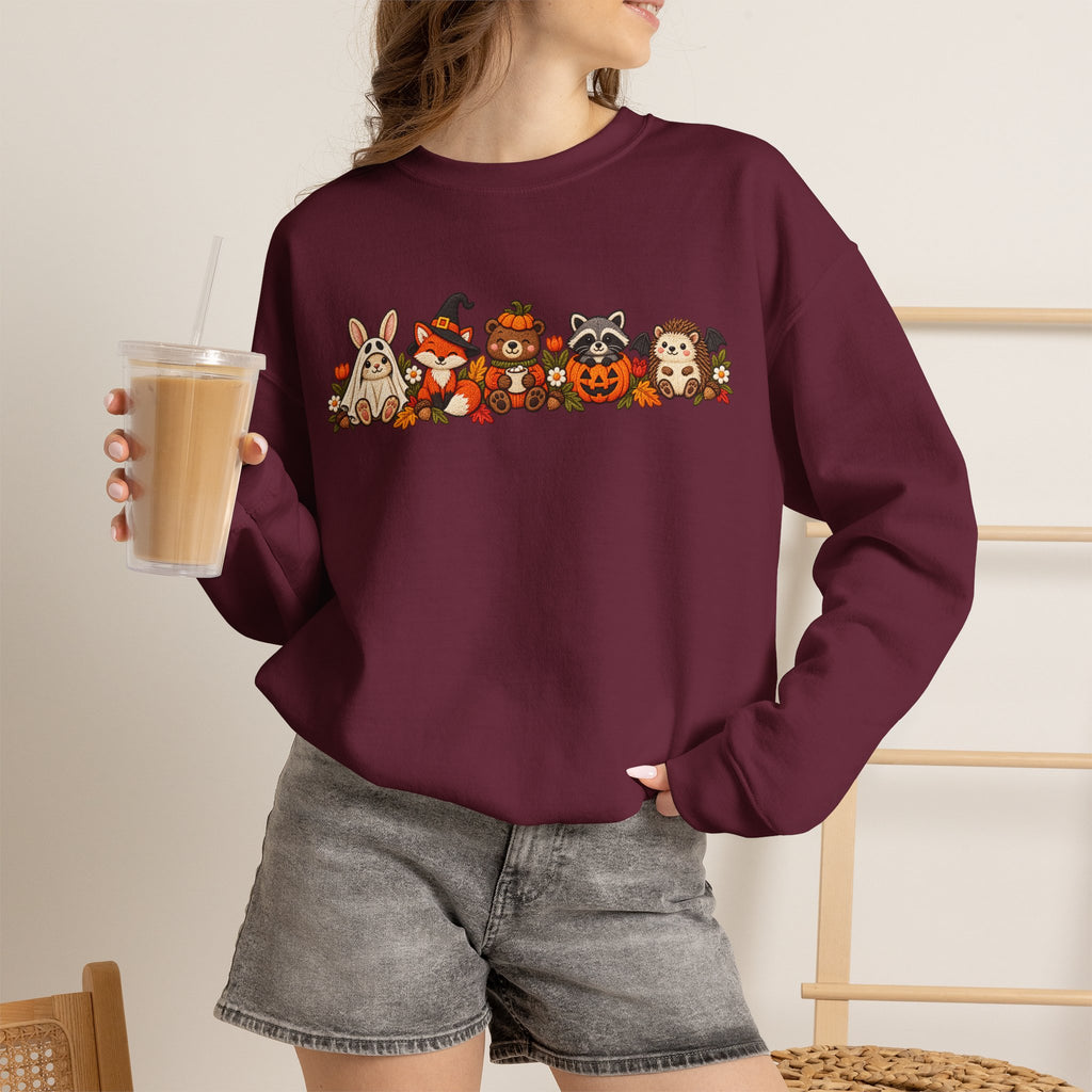 Cute Fall Animals Crewneck Sweatshirt