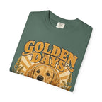 Golden Days Golden Retriever T-Shirt — "Good Dog • Good Life" Vintage Floral Tee
