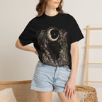 Whisper of the Wild T-Shirt — Moon, Raven & Mushroom Nature Graphic