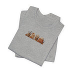 Coffee Crew Cute Graphic Tee — Espresso, Latte & Mocha Cartoon Shirt