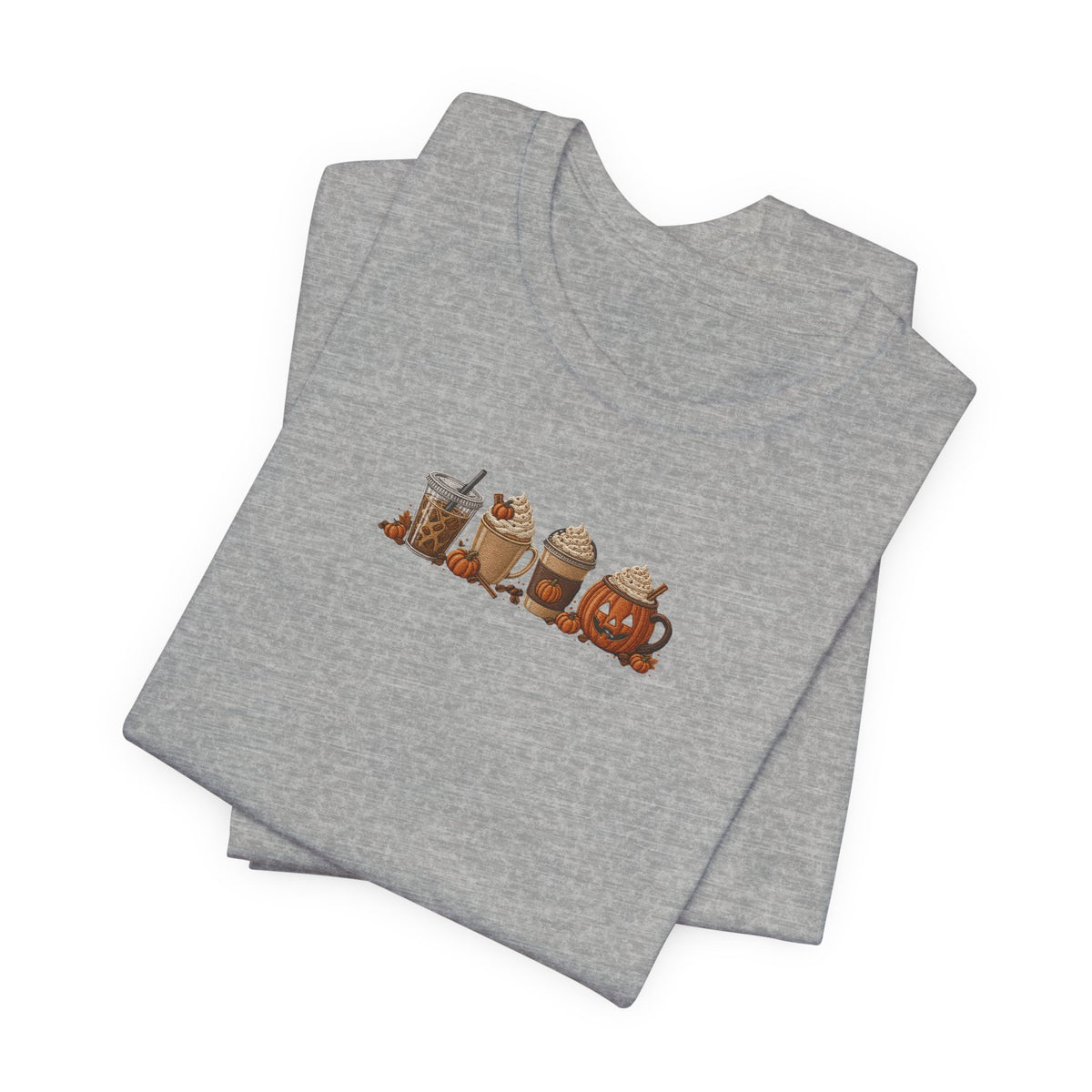 Coffee Crew Cute Graphic Tee — Espresso, Latte & Mocha Cartoon Shirt