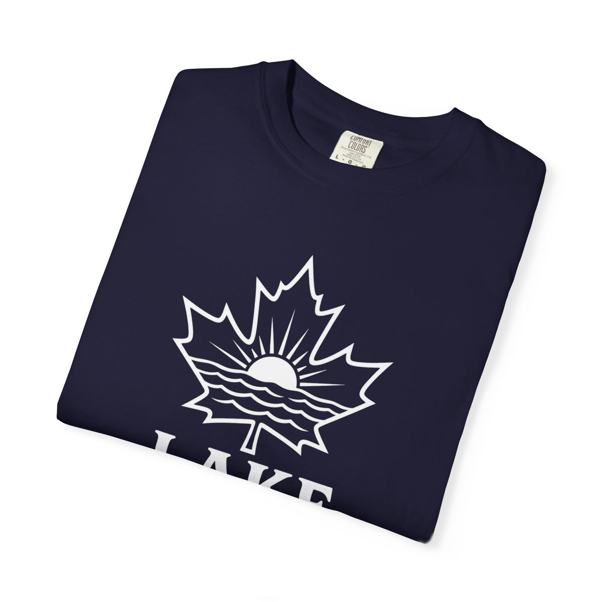 Lake Ontario T-Shirt — Retro Maple Leaf Sunset Graphic