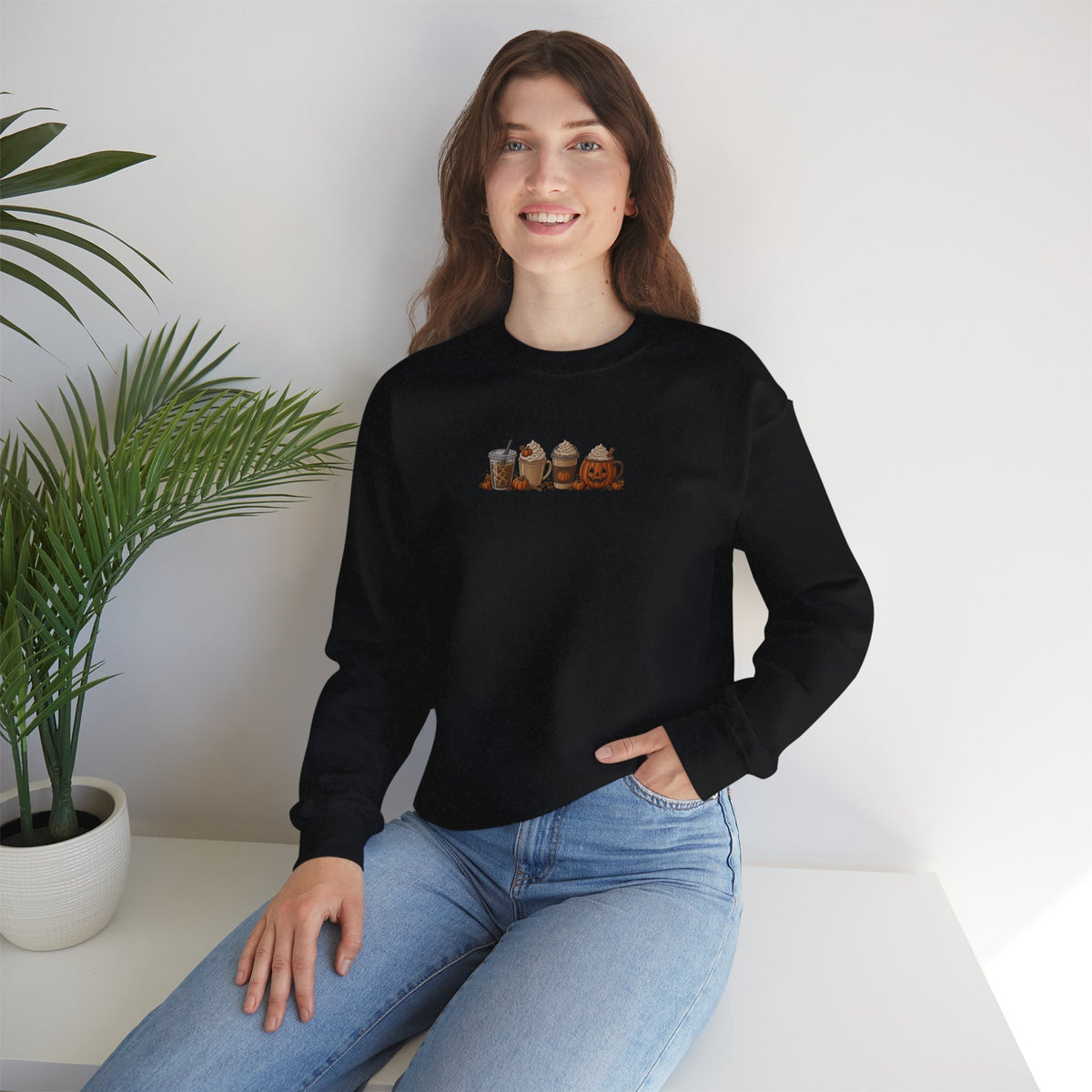 Cozy Camping Crewneck Sweatshirt — Niedliches Cartoon-Lagerfeuer-Freunde-Design