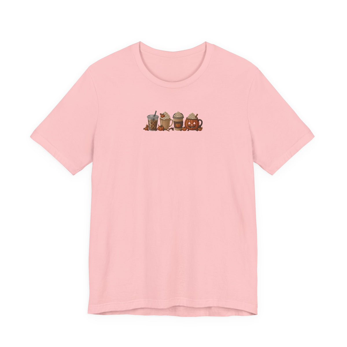 Coffee Crew Cute Graphic Tee — Espresso, Latte & Mocha Cartoon Shirt