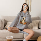 Halloween Pumpkin Ghost Crewneck Sweatshirt