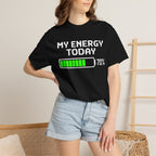 Loading Bar T-Shirt — Minimal Neon Green Progress Graphic Tee