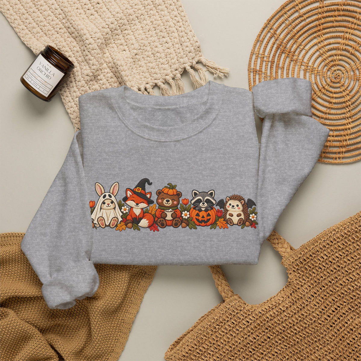 Cute Fall Animals Crewneck Sweatshirt