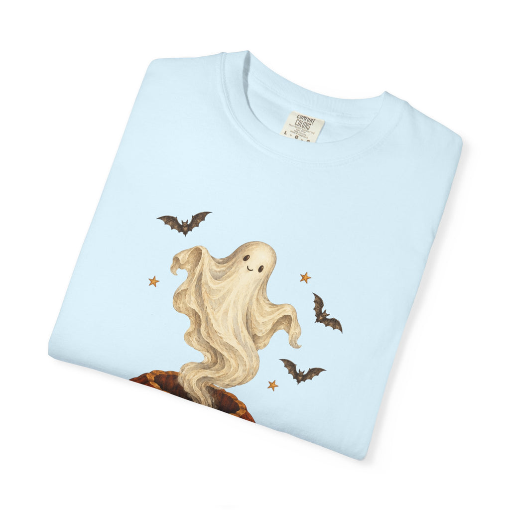 Halloween Ghost in Jack-O'-Lantern T-Shirt