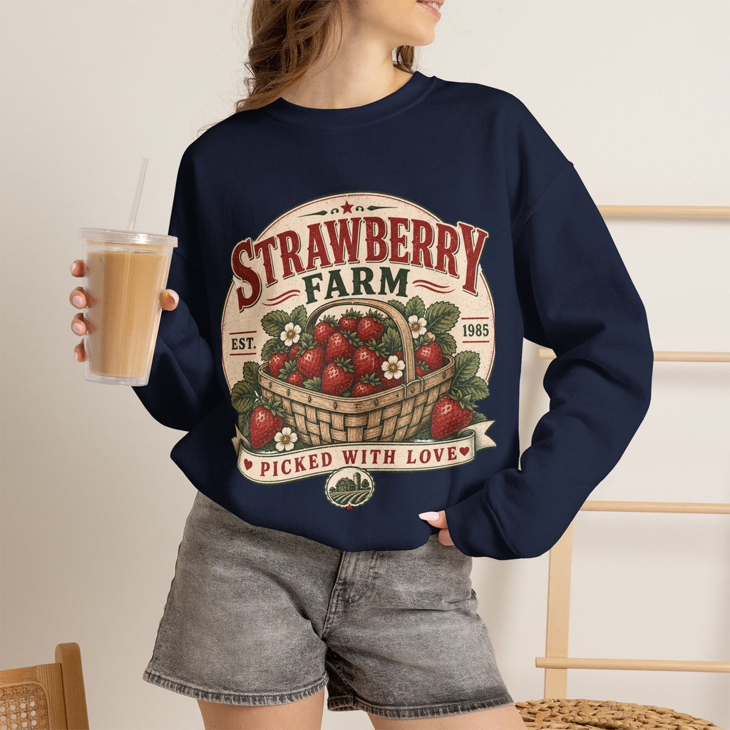 Strawberry Farm 'Picked With Love' Crewneck Sweatshirt