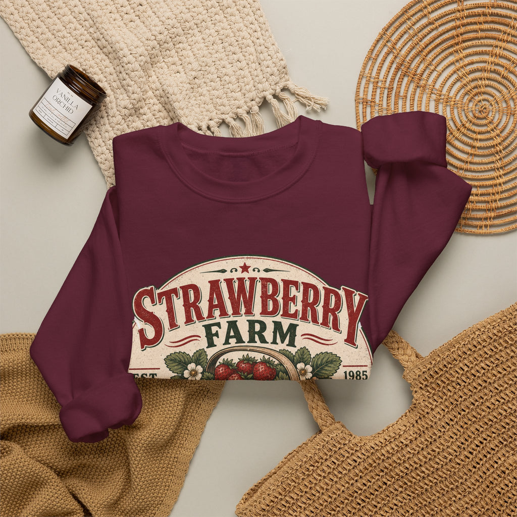 Strawberry Farm 'Picked With Love' Crewneck Sweatshirt