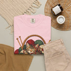 Cat in Yarn Basket T‑Shirt — Cozy Holiday Knitting Cat Tee