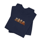 Coffee Crew Cute Graphic Tee — Espresso, Latte & Mocha Cartoon Shirt