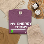 My Energy Today 10% T-Shirt — Low Battery Funny Graphic Tee