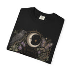 Whisper of the Wild T-Shirt — Moon, Raven & Mushroom Nature Graphic