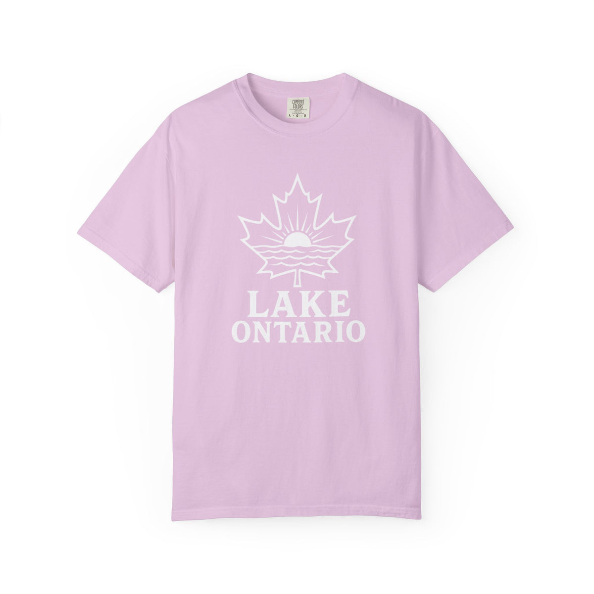 Lake Ontario T-Shirt — Retro Maple Leaf Sunset Graphic