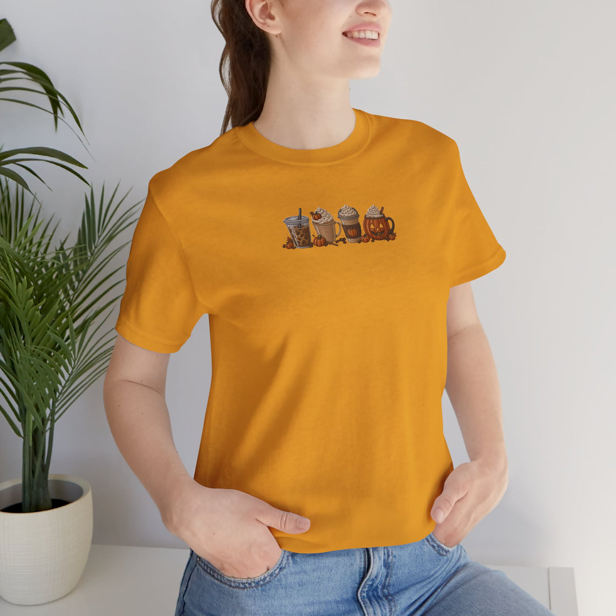 Coffee Crew Cute Graphic Tee — Espresso, Latte & Mocha Cartoon Shirt