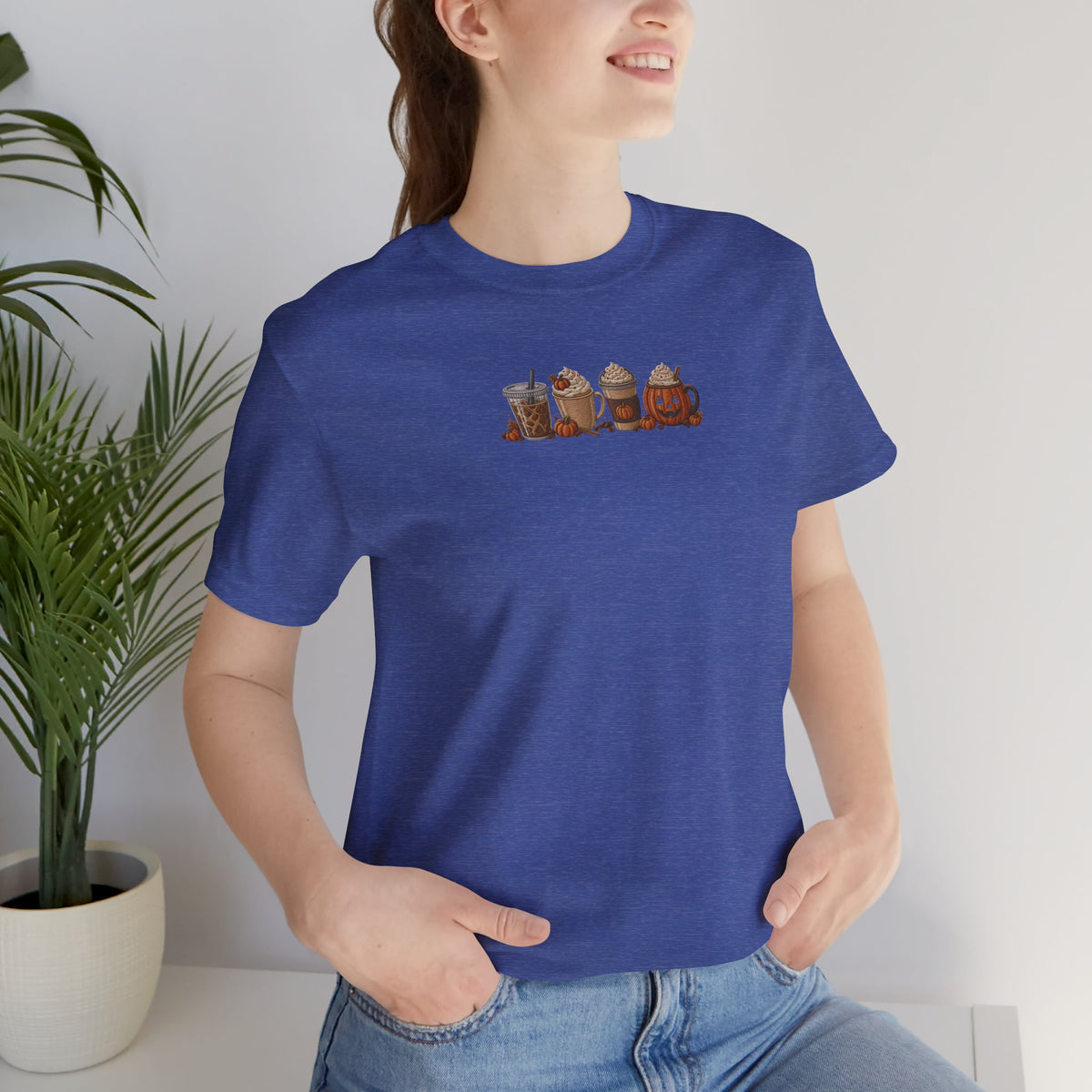 Coffee Crew Cute Graphic Tee — Espresso, Latte & Mocha Cartoon Shirt