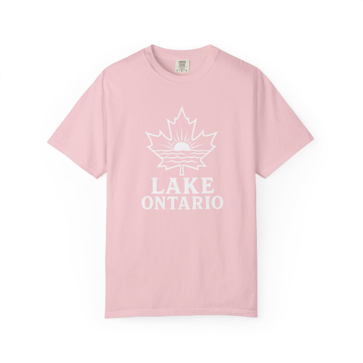 Lake Ontario T-Shirt — Retro Maple Leaf Sunset Graphic