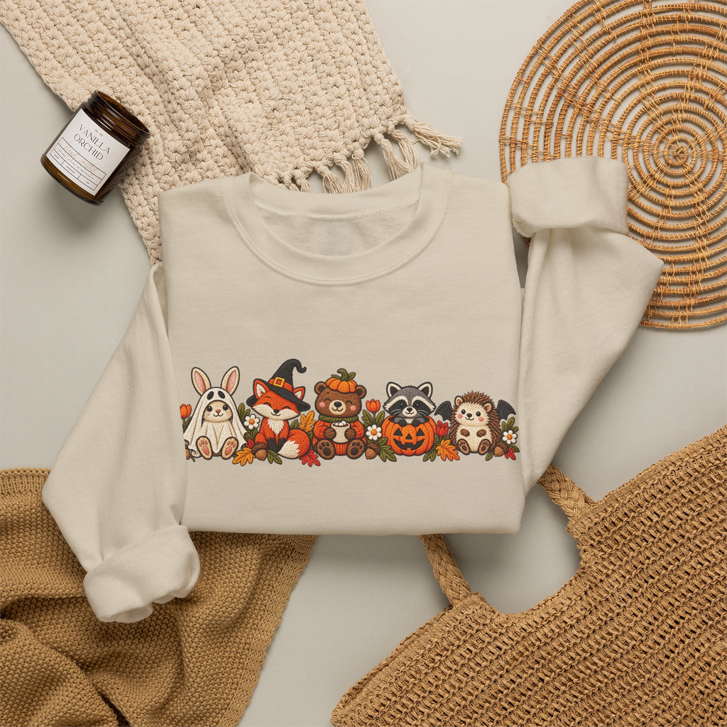 Cute Fall Animals Crewneck Sweatshirt