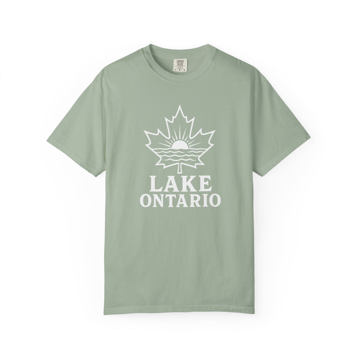 Lake Ontario T-Shirt — Retro Maple Leaf Sunset Graphic