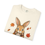 Autumn Bunny Tee — Cozy Fall Rabbit with Scarf & Hot Cocoa