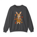 Autumn Bunny Sweatshirt – Cozy Fall Rabbit Holding Coffee