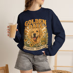 Sweatshirt — "Golden Days: Good Dog • Good Life" Retro Golden Retriever Crewneck