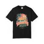 Honeymoon Mode T-Shirt — Tropical Sunset Couple Vacation Tee