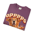 Oops Puppy T-Shirt — Cute Dog Spilling Coffee Graphic Tee