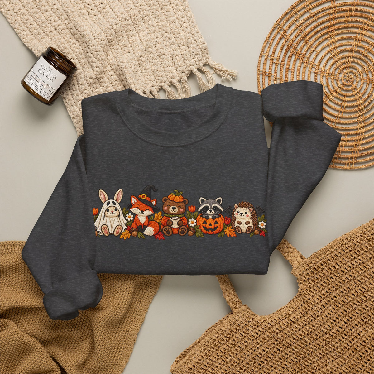 Cute Fall Animals Crewneck Sweatshirt