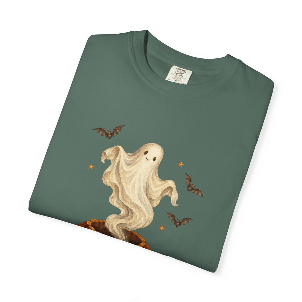 Halloween Ghost in Jack-O'-Lantern T-Shirt