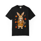 Autumn Bunny Tee — Cozy Fall Rabbit with Scarf & Hot Cocoa